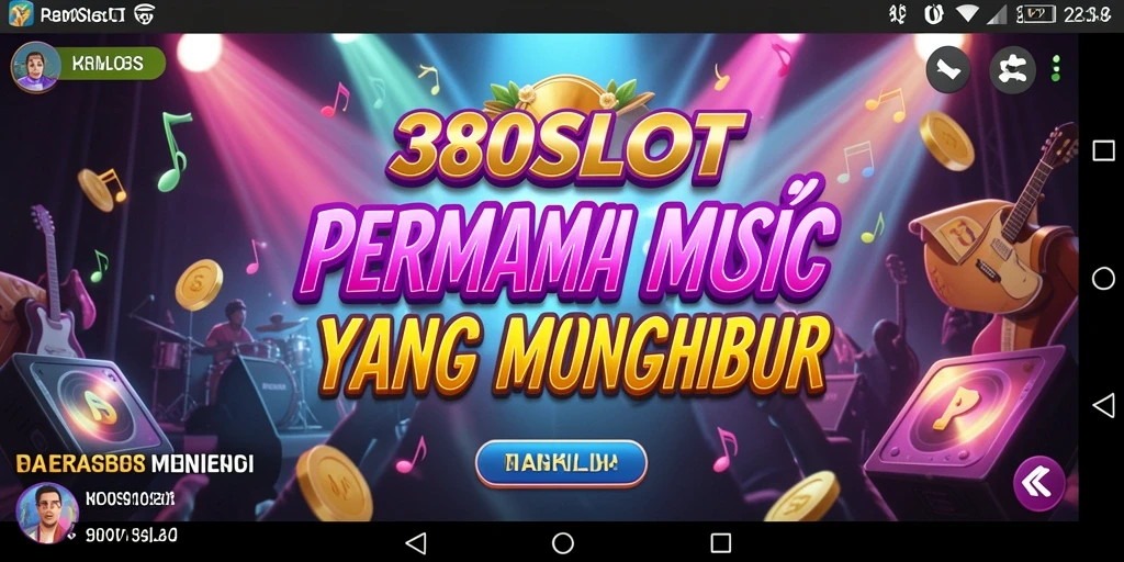 Tampilan gameplay menarik di 380SLOT dengan irama musik.