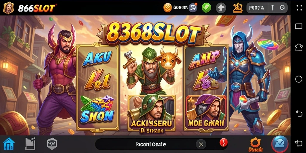 Tampilan seru gameplay aksi dari 8368SLOT yang menegangkan.