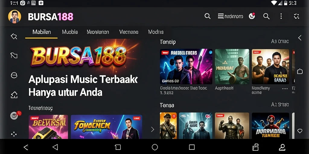 Tampilan gameplay BURSA188 saat mendengarkan musik.