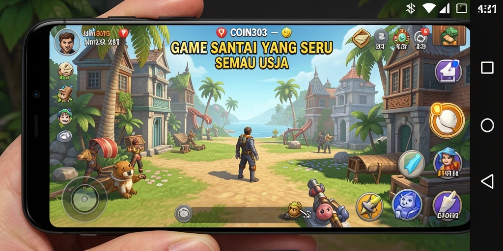 Tampilan gameplay seru dan menantang dari COIN303.