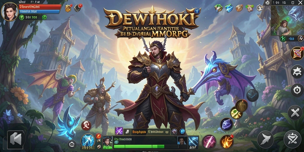 Gameplay seru DEWIHOKI dengan aksi pertarungan yang mendebarkan.