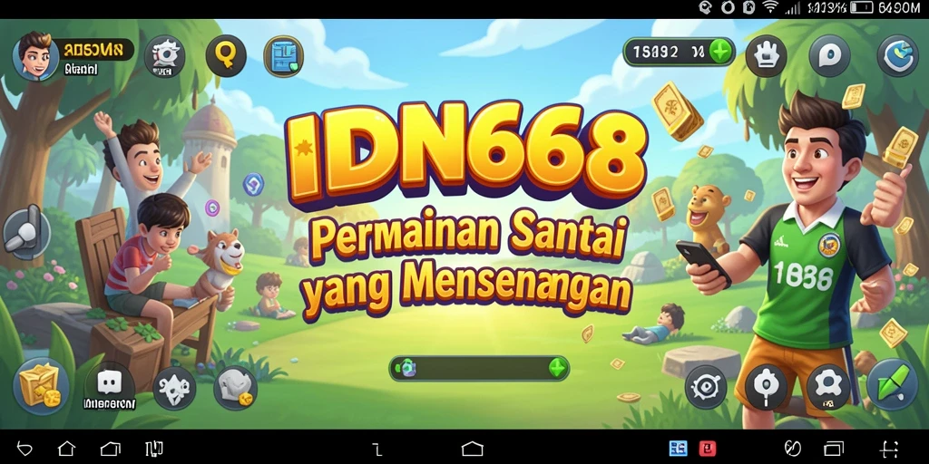 Tangkapan layar gameplay IDN668 yang menarik dan penuh warna.