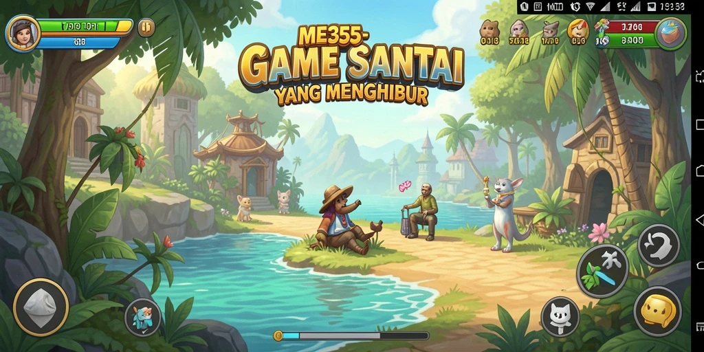 Tampilan gameplay santai di ME355 yang menghibur.
