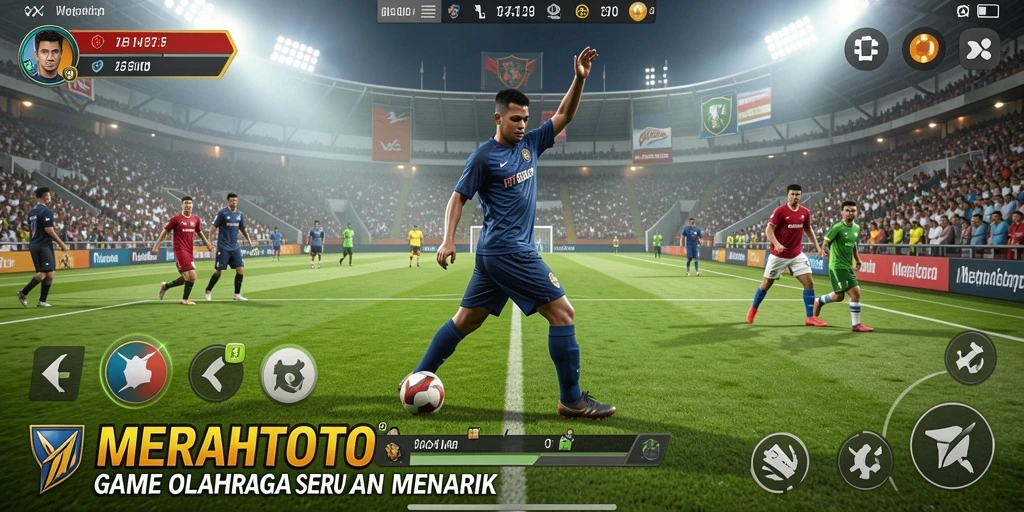 Tangkapan layar permainan MERAHTOTO yang menampilkan aksesor olahraga yang mendebarkan.