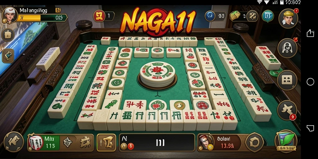 Tampilan gameplay NAGA11 yang menarik dan penuh tantangan Mahjong.
