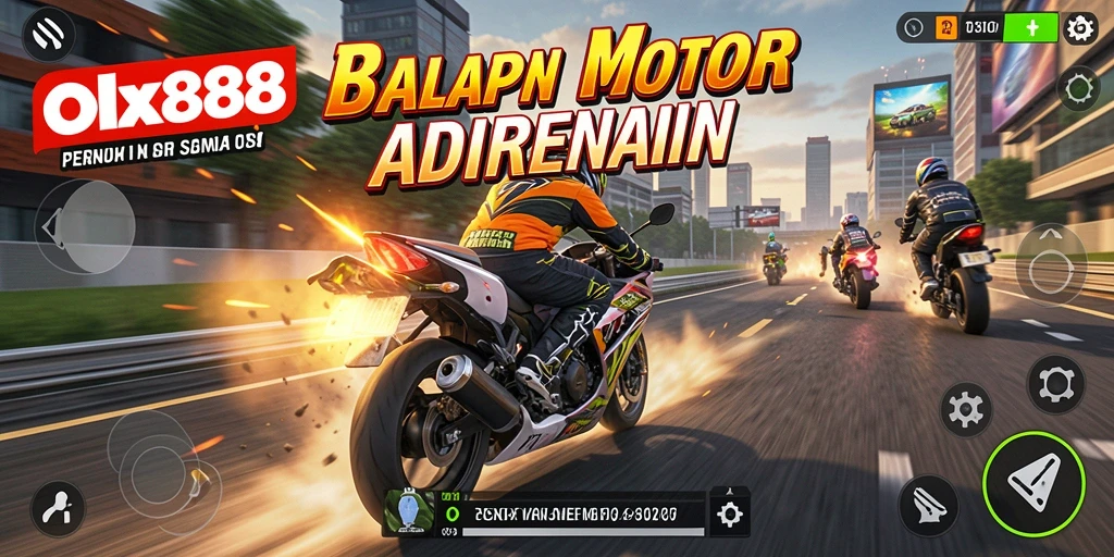 Tampilan menarik dalam balapan motor yang mendebarkan di OLX888.
