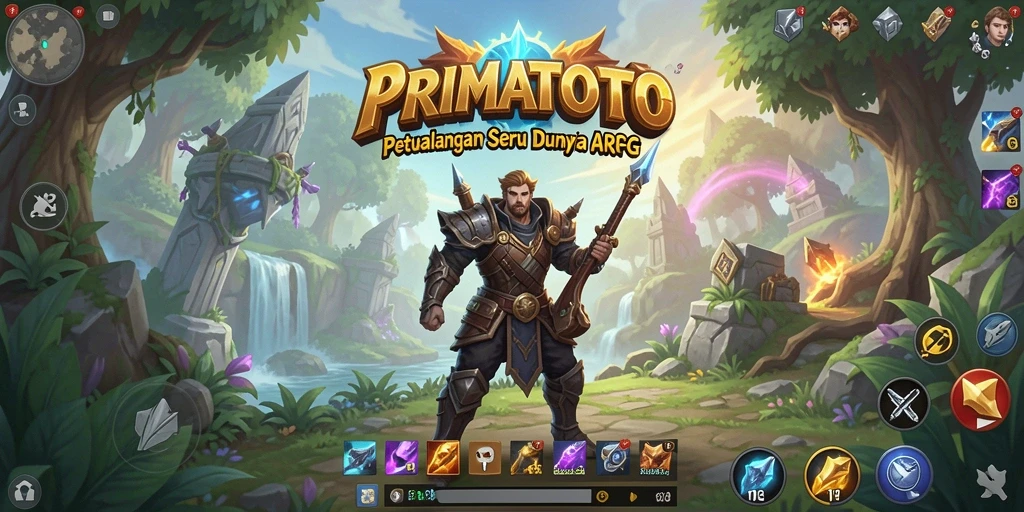 Tampilan gameplay PRIMATOTO yang seru dengan aksi pertarungan ARPG.