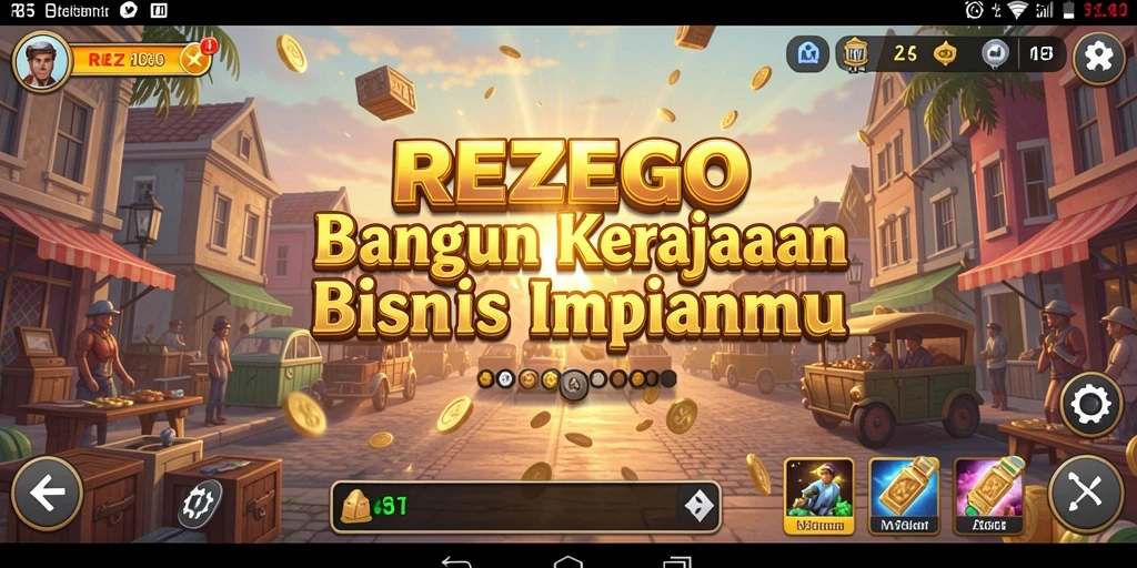 Screenshot gameplay <strong>REZEGO</strong> yang menampilkan aktivitas bisnis Tycoon.
