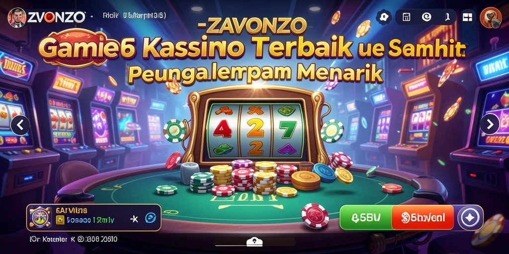 Screenshot ZAVONZO menampilkan gameplay Kasino yang seru.
